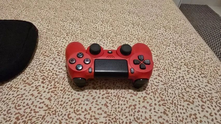 Controle Dualshock 4 Vermelho - Foto 4