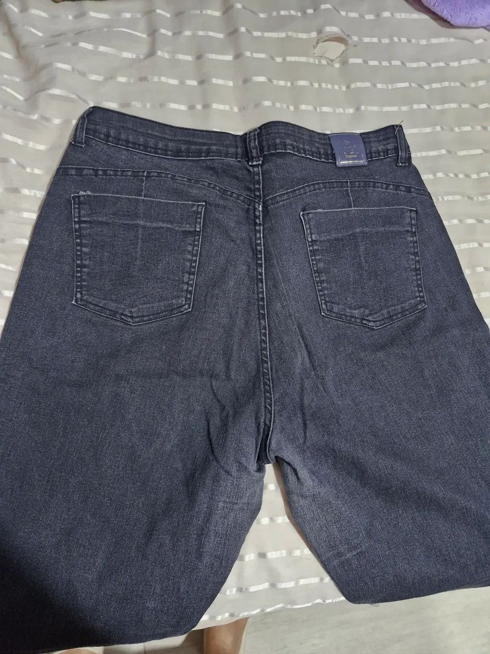 Calça jeans preta  - Foto 2
