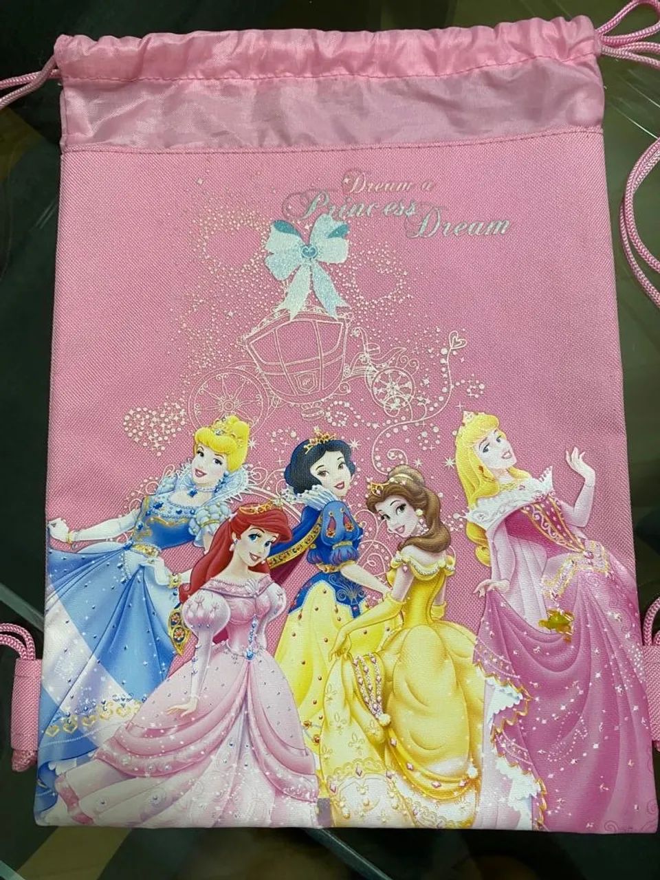 Bolsa Saco Mochila Princesas Disney