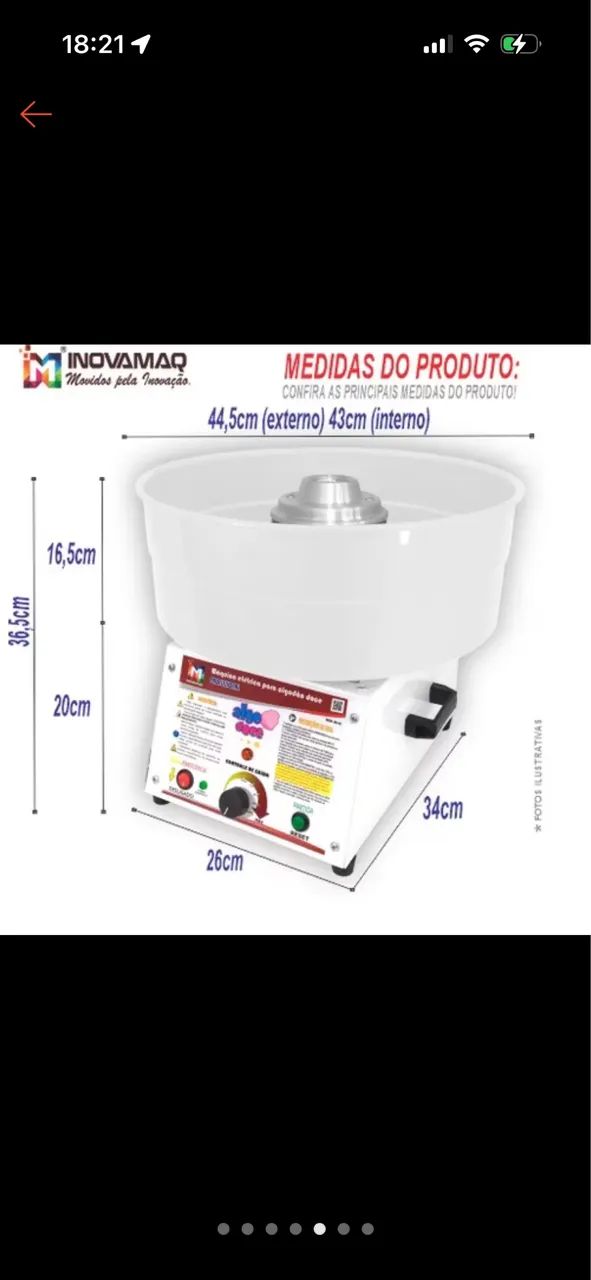 Máquina de algodão doce - Foto 3