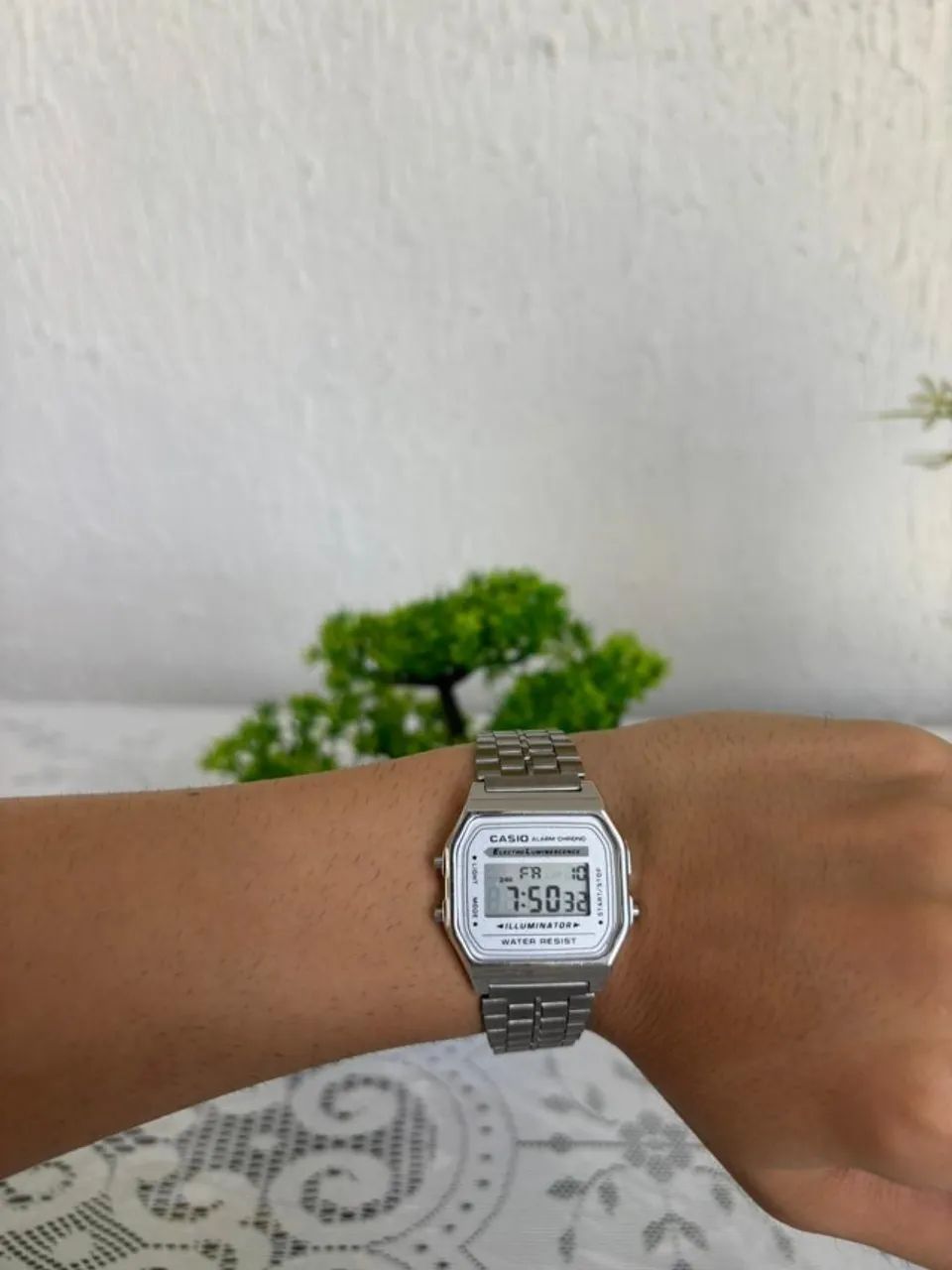 Relógio Digital Casio Prata - Clássico, Elegante e Resistente - Foto 3