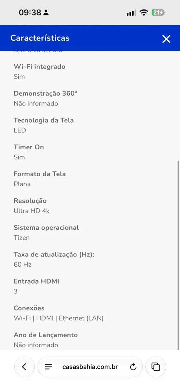 VENDO TV SAMSUNG 50 polegadas UHD 4K Tudo em 1  - Foto 5