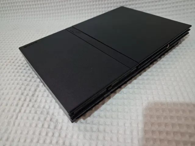 PLAYSTATION 2 SLIM PRETO SCPH 75001 23 MATRIX ORIGINAL LEITOR OK - Foto 4