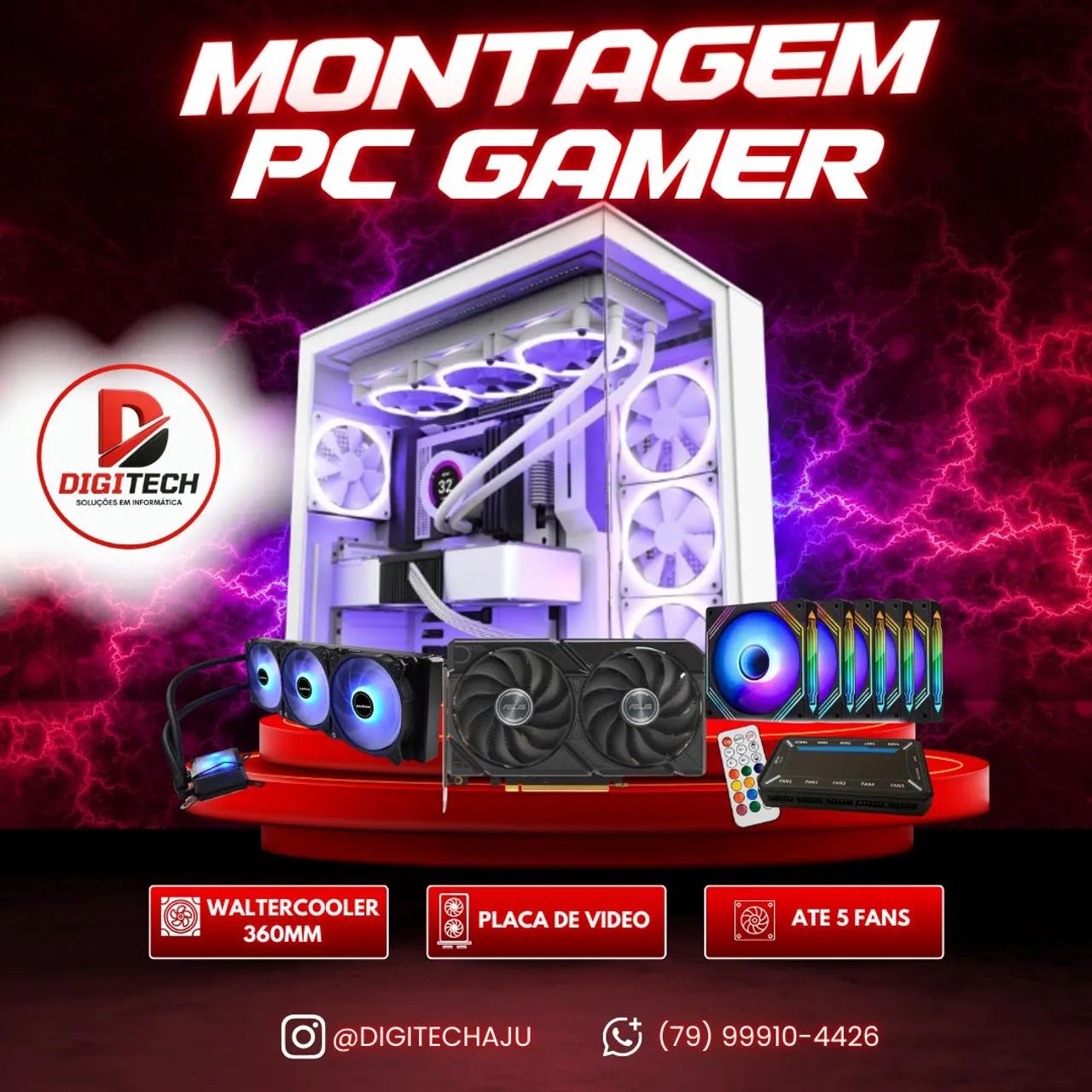 Montagem de Pc Gamer a domicílio 