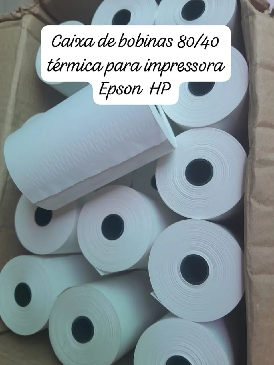 Epson cupom mais caixa de bobina 80x40  - Foto 2