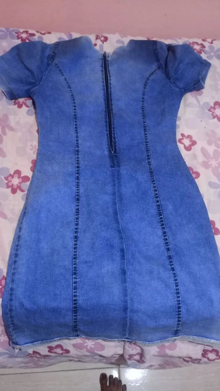 Vestido jeans azul - Foto 2