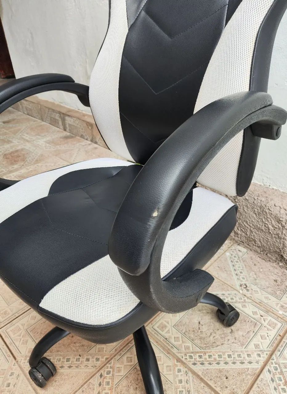 Cadeira Gamer Mymax MX0 Preto e Branco - Foto 3
