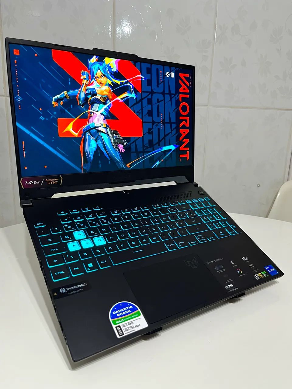 NOTEBOOK GAMER ASUS TUF RTX 3050 RGB COM CAIXA E ACESSÓRIOS, I5 8GB RAM, 512SSD - OFERTA