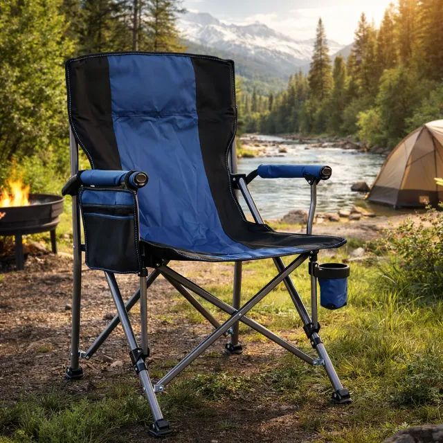 Cadeira de camping com bolsa 