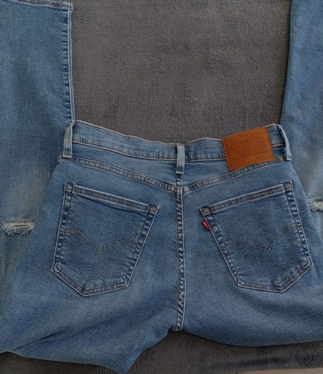 Calça jeans Levi's 512 slim taper destroyed 40 - Foto 3