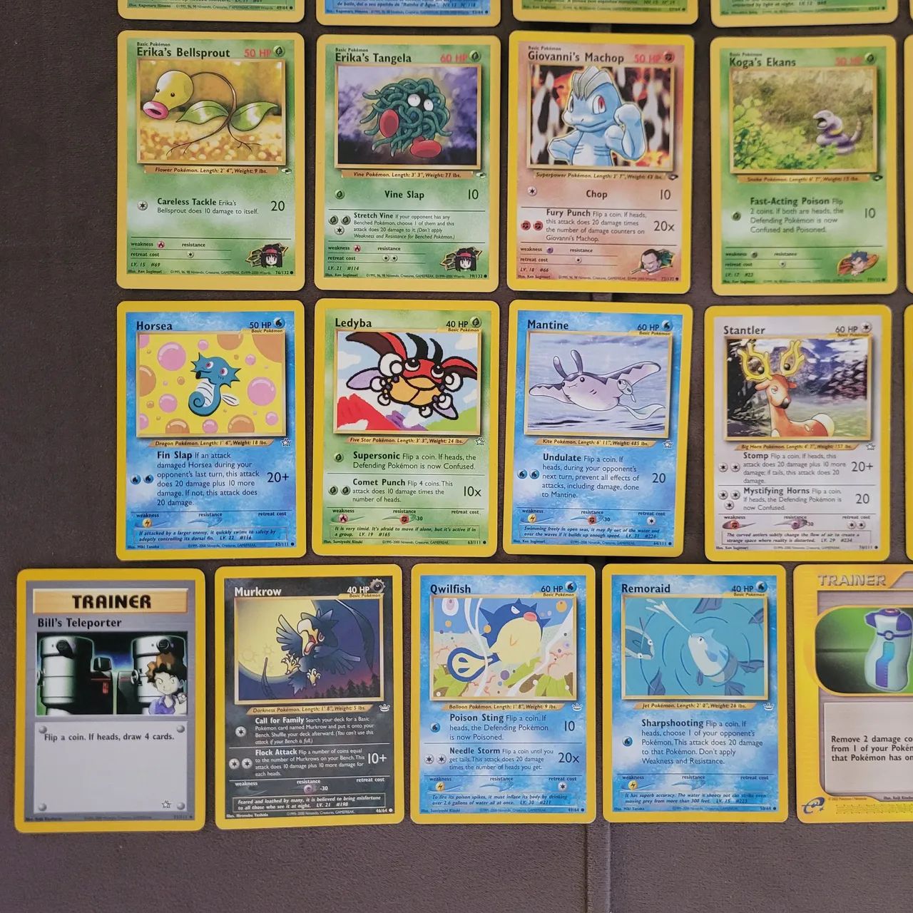 Lote com 36 cartas Pokémon Base set, Selva, Fóssil, Neo e Evoluções - Foto 4