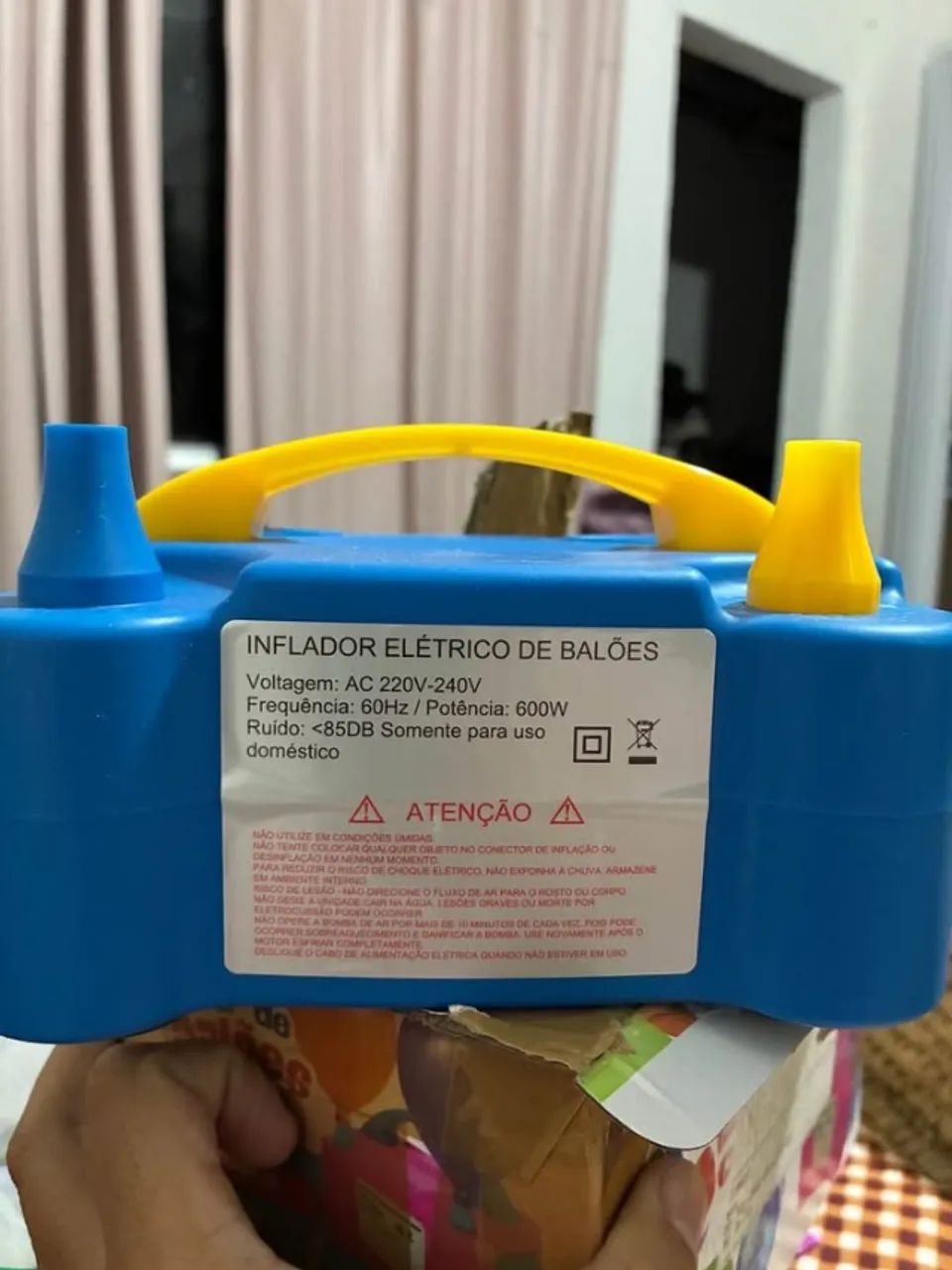 Inflador de balões elétrico 220v