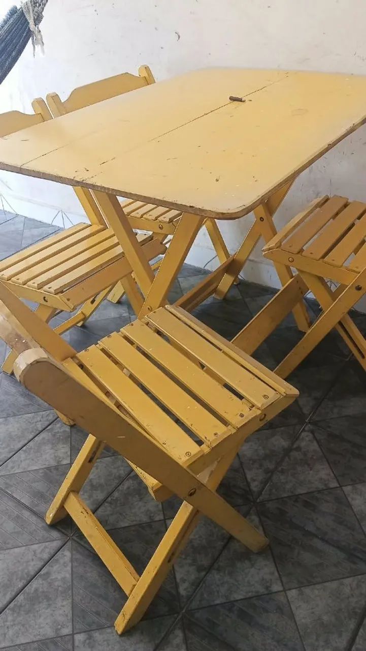 Mesa dobrável em madeira - Foto 3