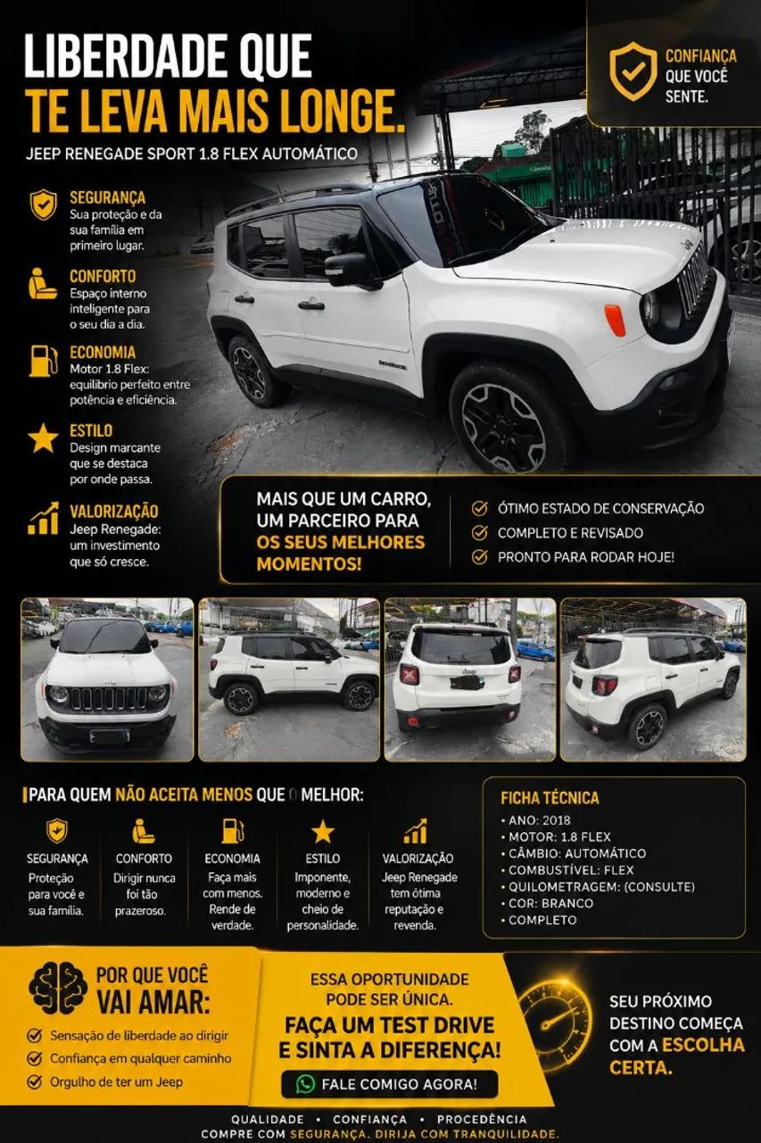 Jeep Renegade Renegade Sport 1.8 4x2 Flex 16V Aut. 2018