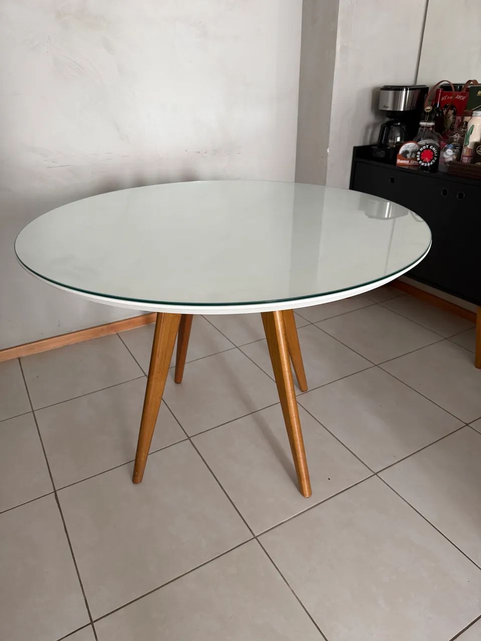 Mesa de Jantar com Tampo de vidro - Foto 5