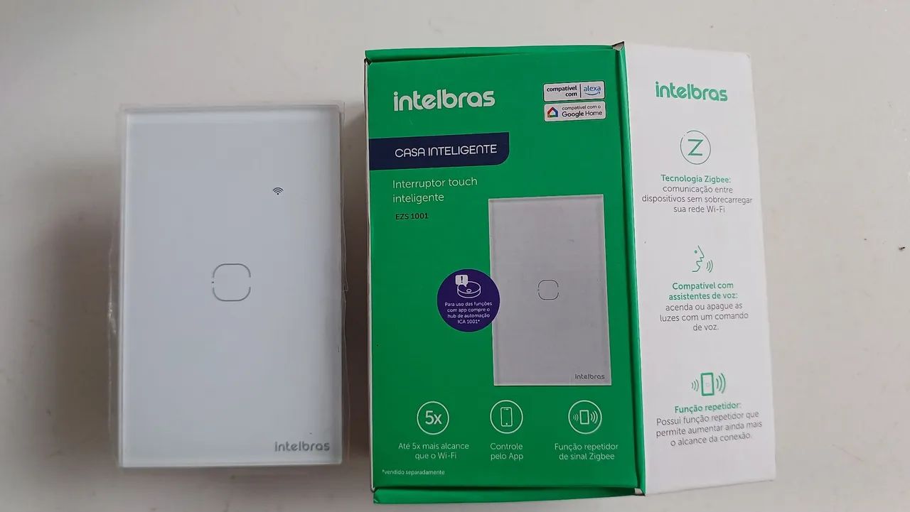 6 unidades Interruptor Touch Intelbras EZS 1001 - Foto 3
