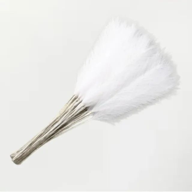 Kit 50 Capim dos pampas artificial branco 55cm