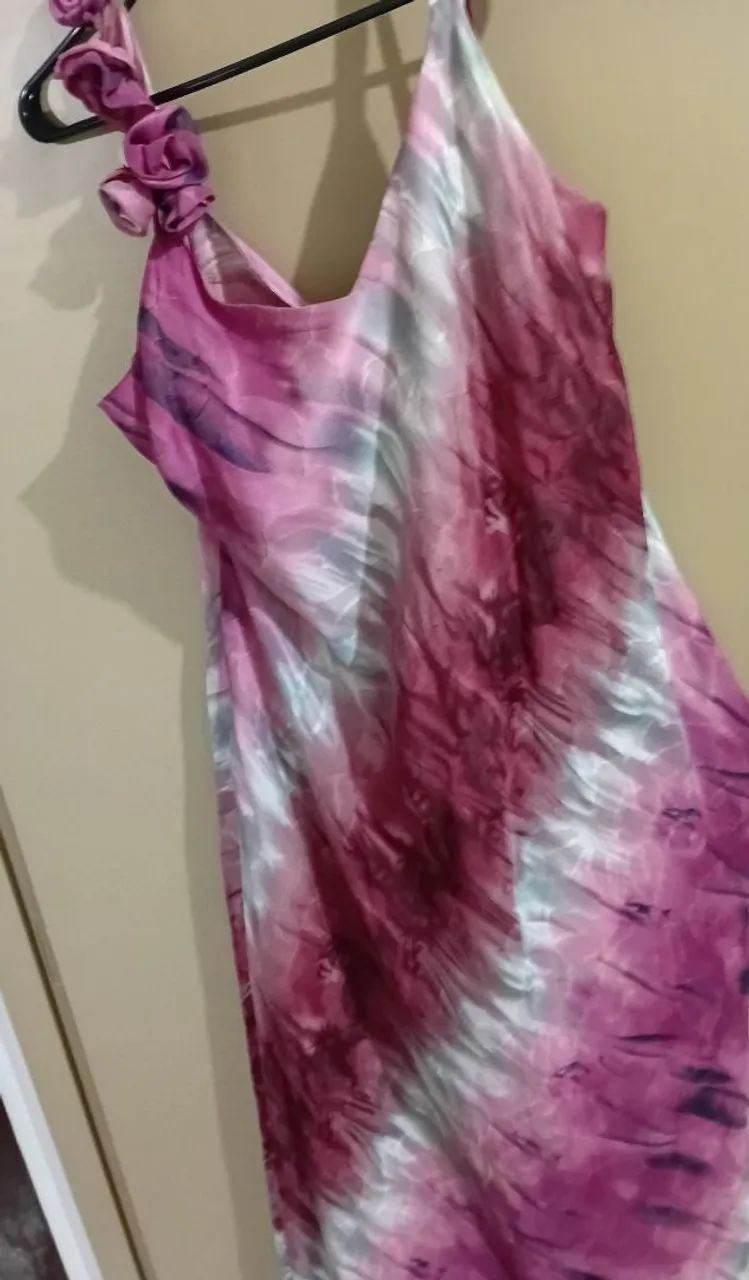 Vestido longo de ceda  - Foto 2