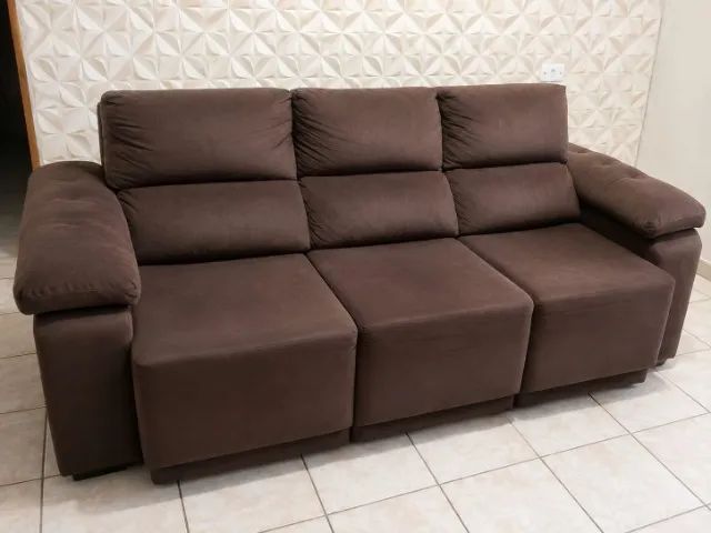 Sofá retrátil 3 lugares