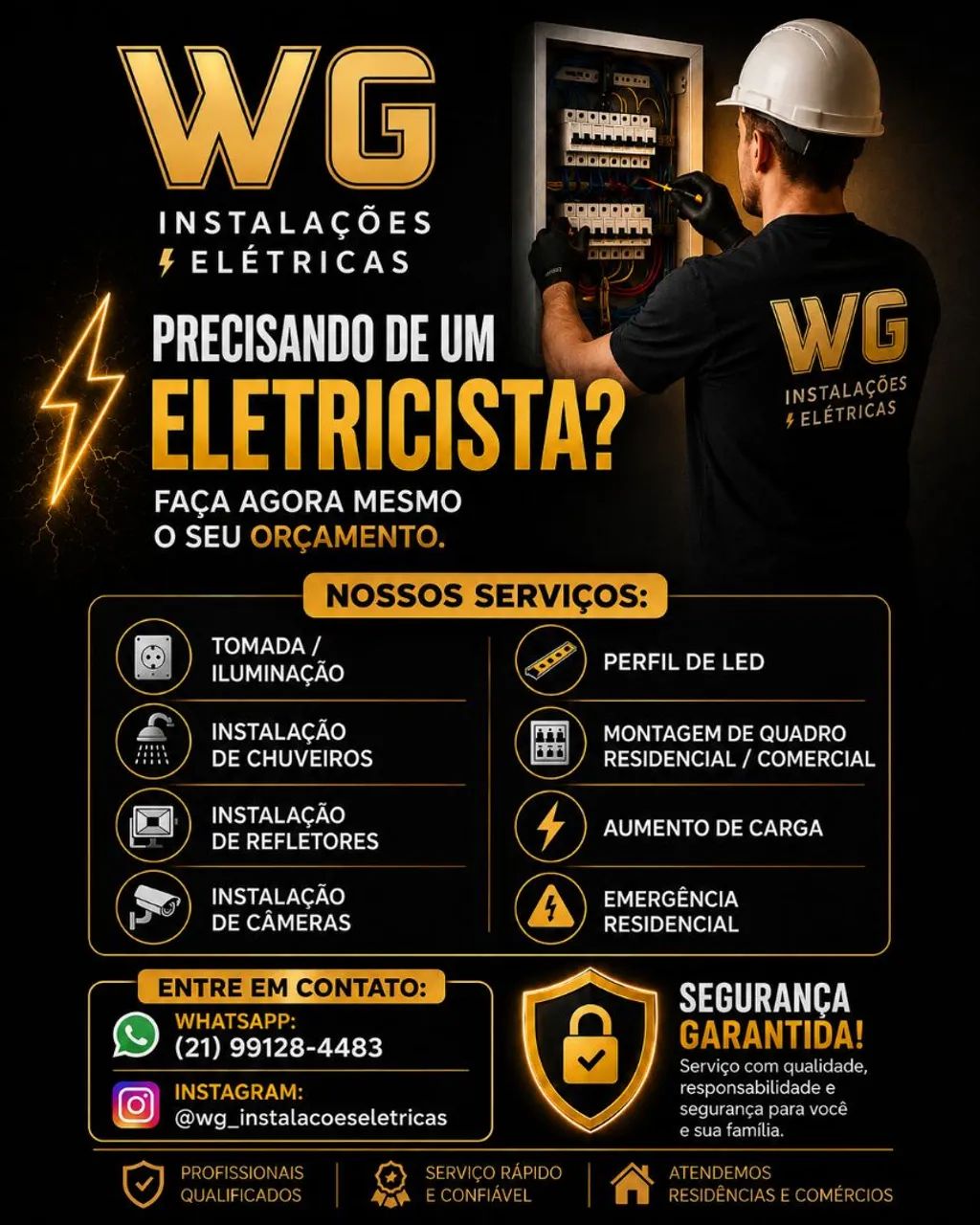 Eletricista na zona sul e zona norte