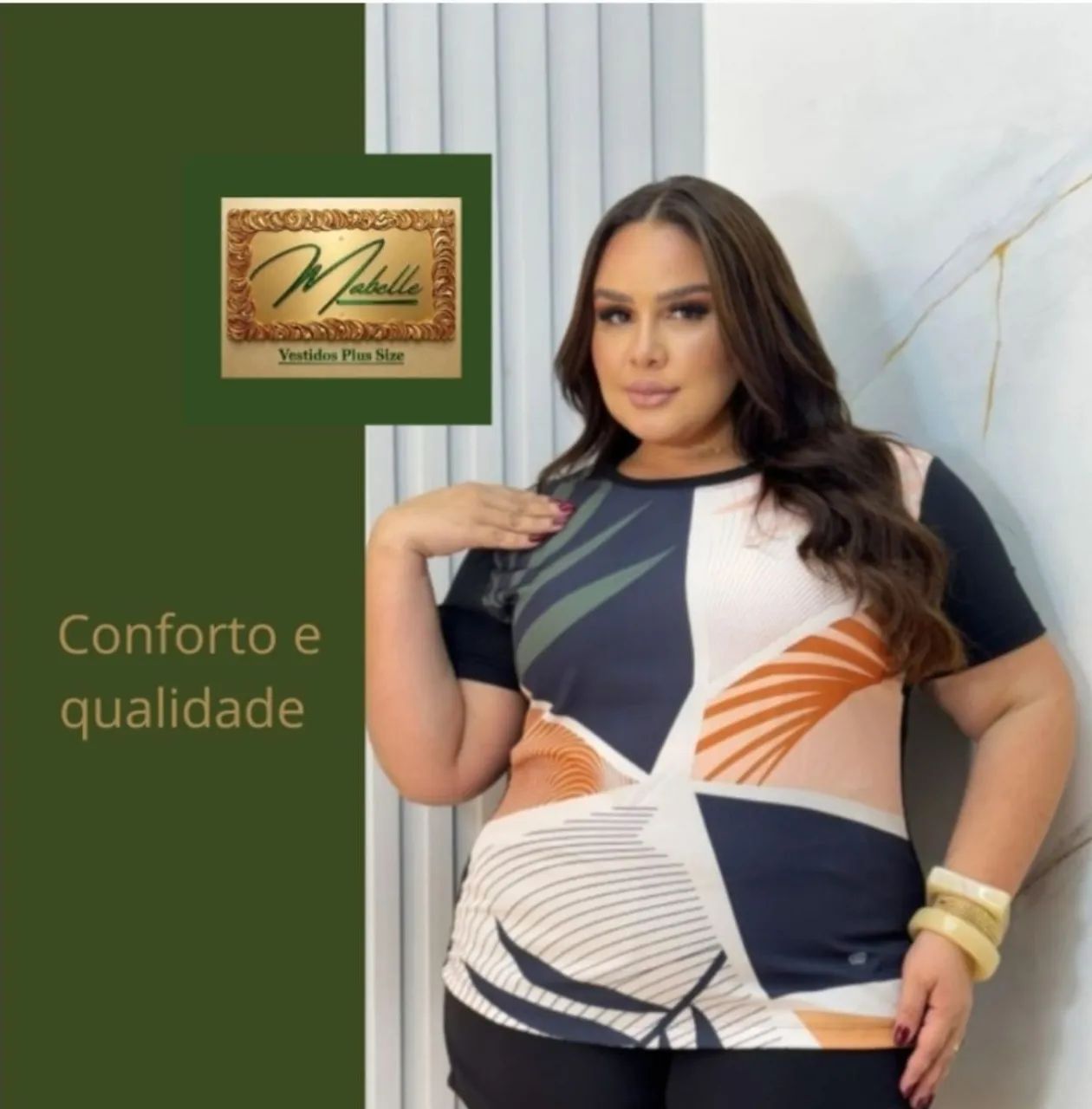 Blusa Feminina  em Malha Plus Size - Foto 3