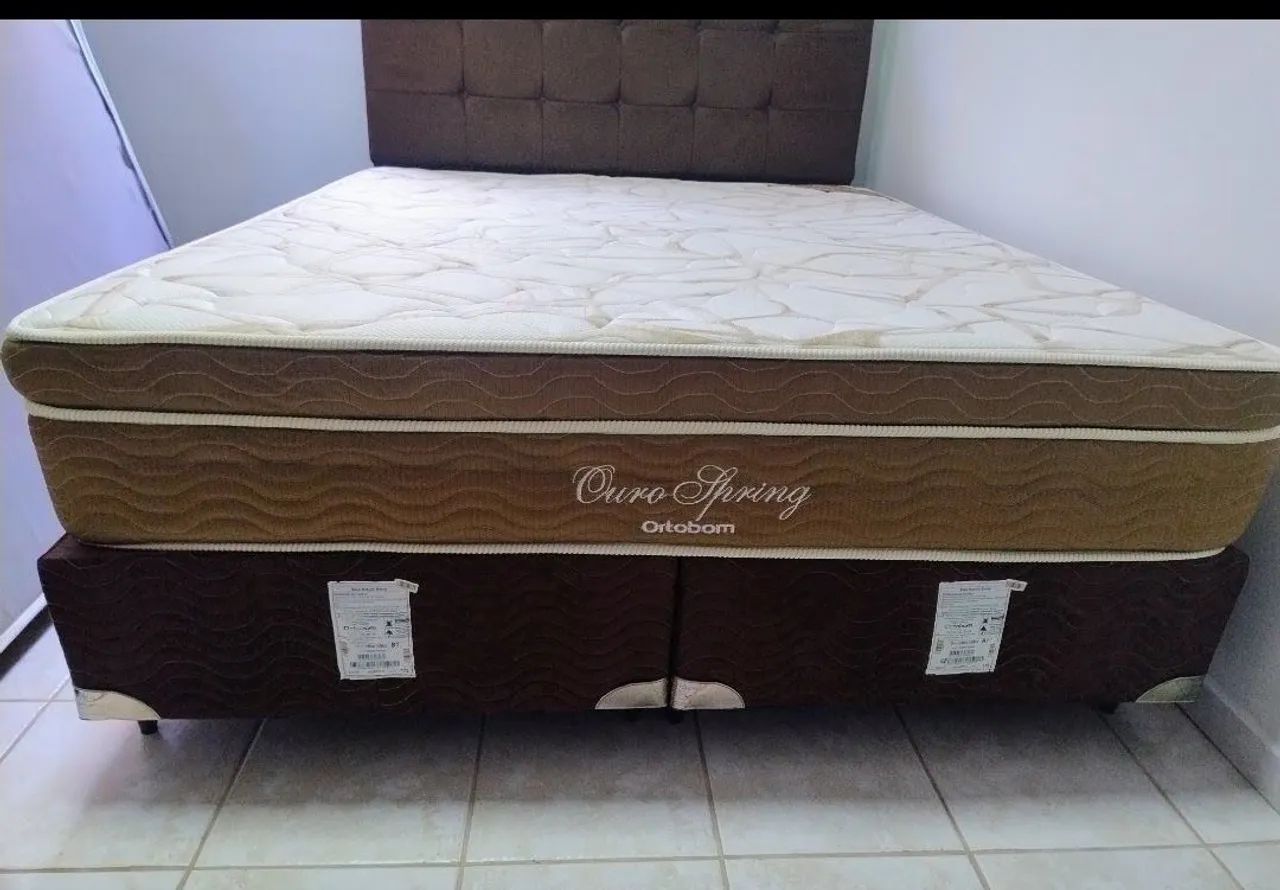 Base/Cama box Bipartido Queen Ortobom  - Foto 4