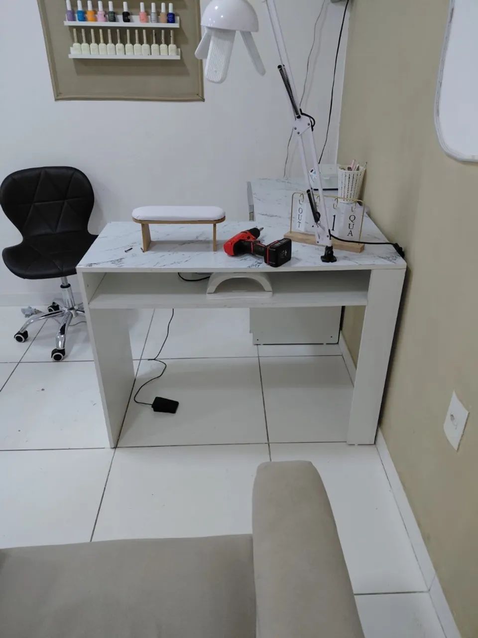 Mesa para manicure 2 em 1