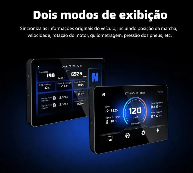Carplay Moto BMW 6.2 polegadas - Conexão pelo Joystick - Multimídia - Foto 5