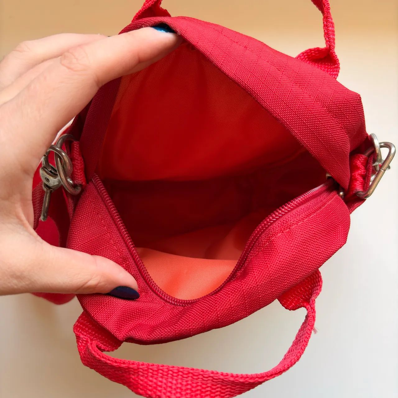 Mochila Mini Square Vermelha Modelaria Sp - Foto 3