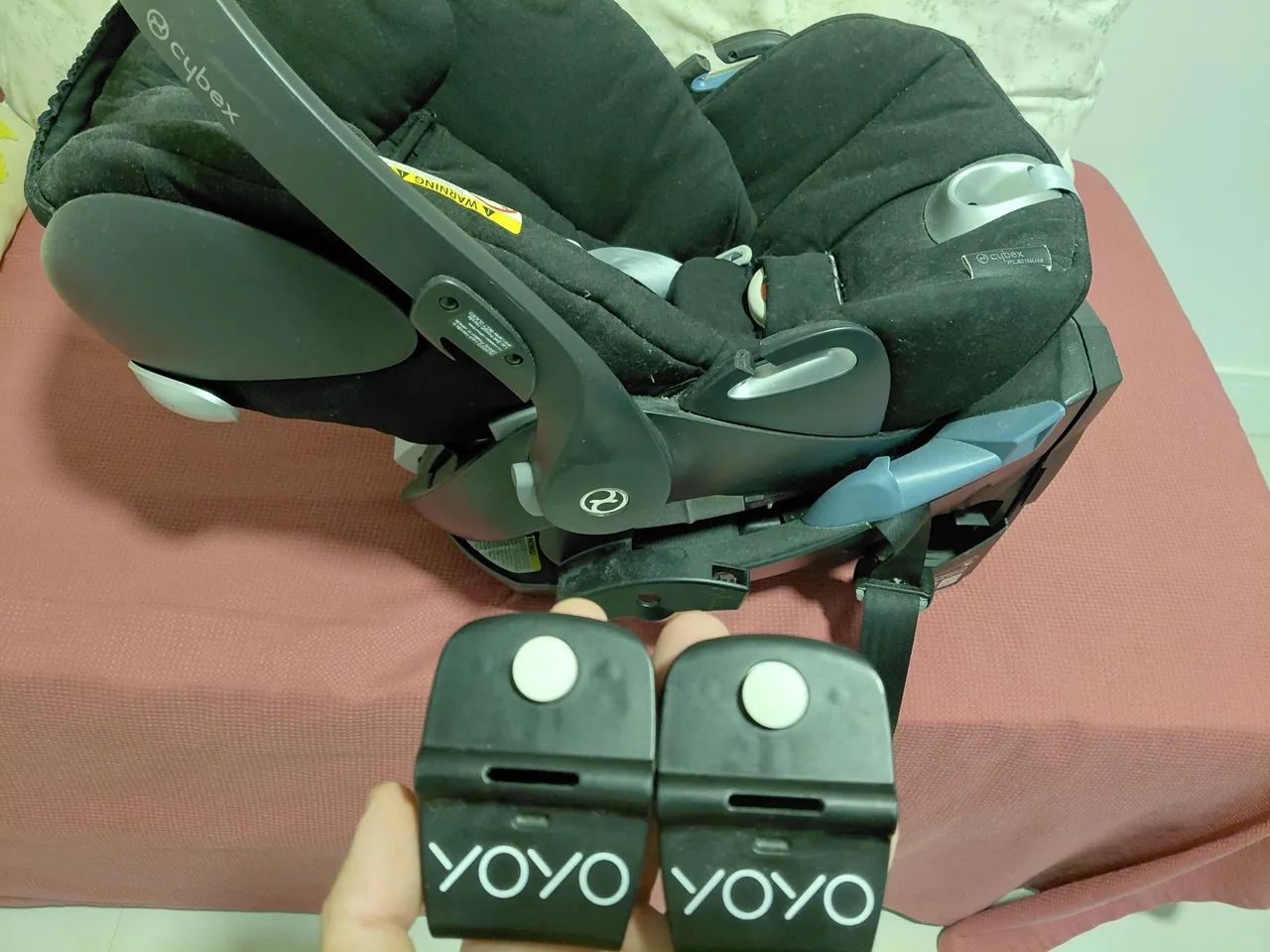 Carrinho de bebê e bebê conforto com encaixes para Banco do carro.  - Foto 4