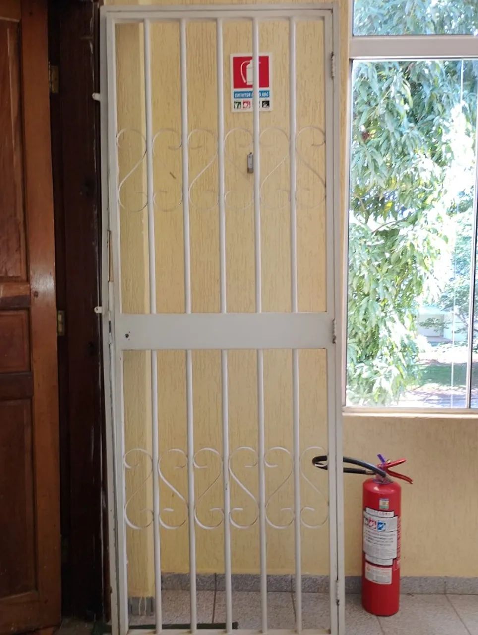 Grade de ferro para porta