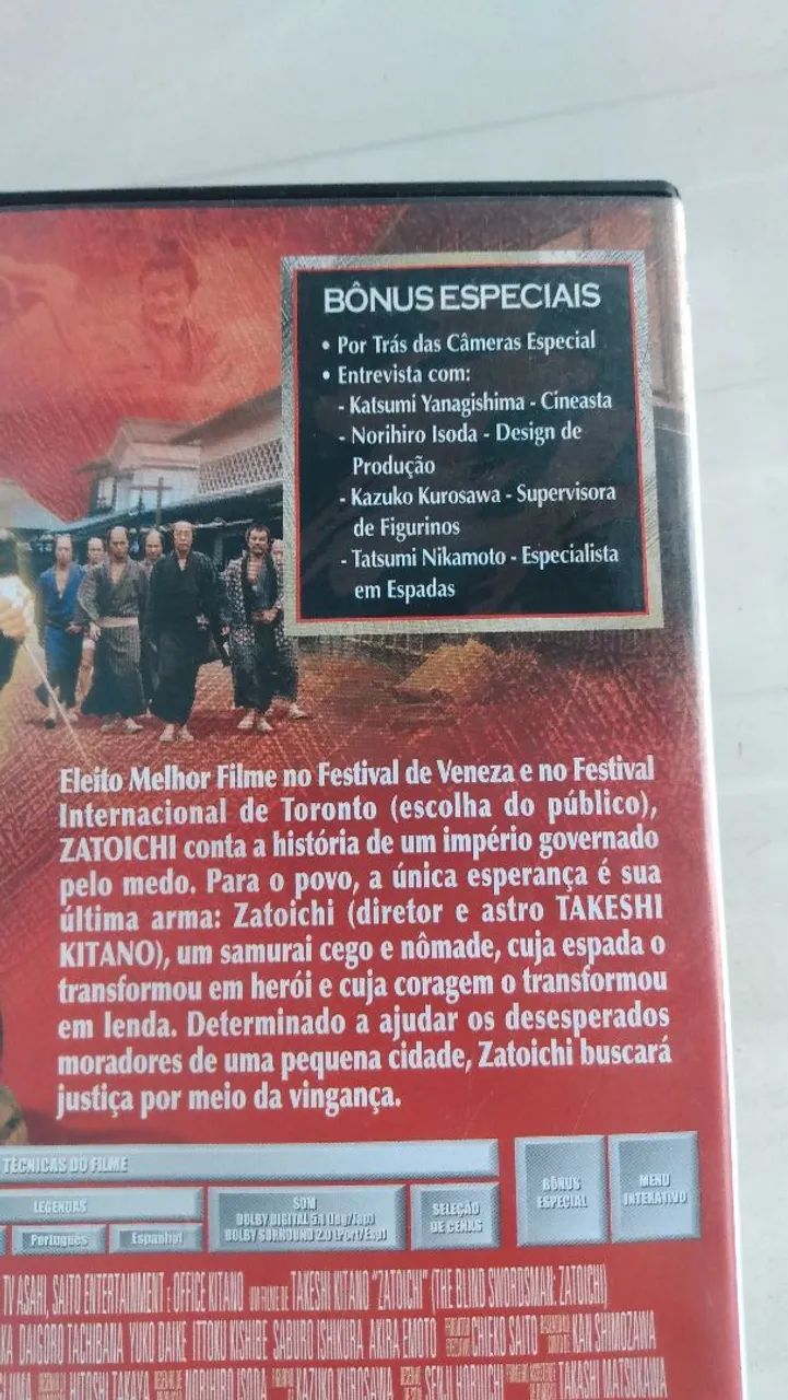 DVD original zatoichi ótimo estado.  - Foto 4