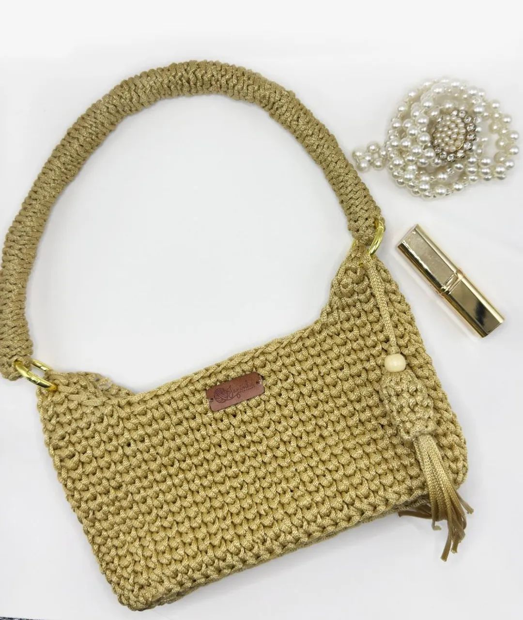 Kit 2 bolsas de crochê  - Foto 2