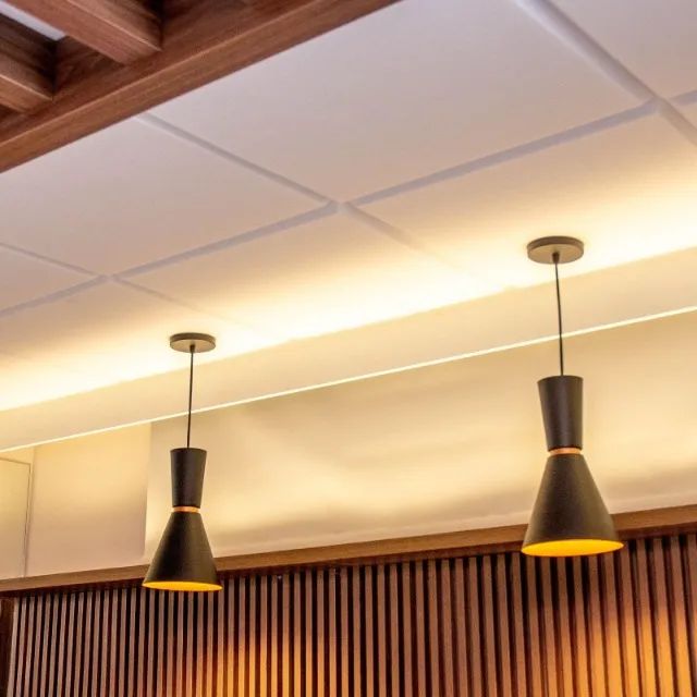 Painel Acústico Trisoft Revest Ness Branco - Caixa com 11un de 62 × 124,5 × 5 cm - Foto 4