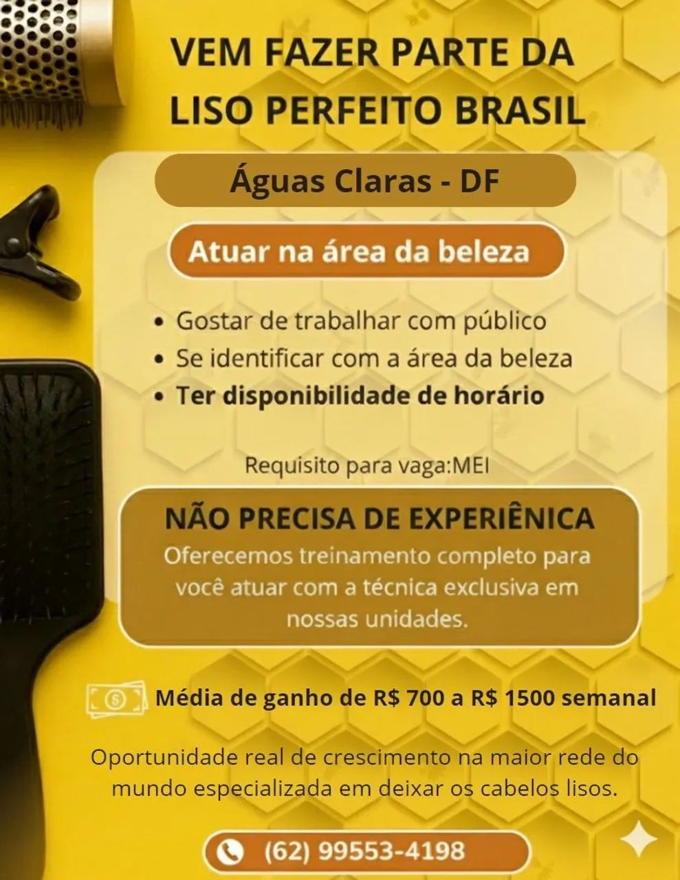 Vaga de emprego - Não precisa de experiência