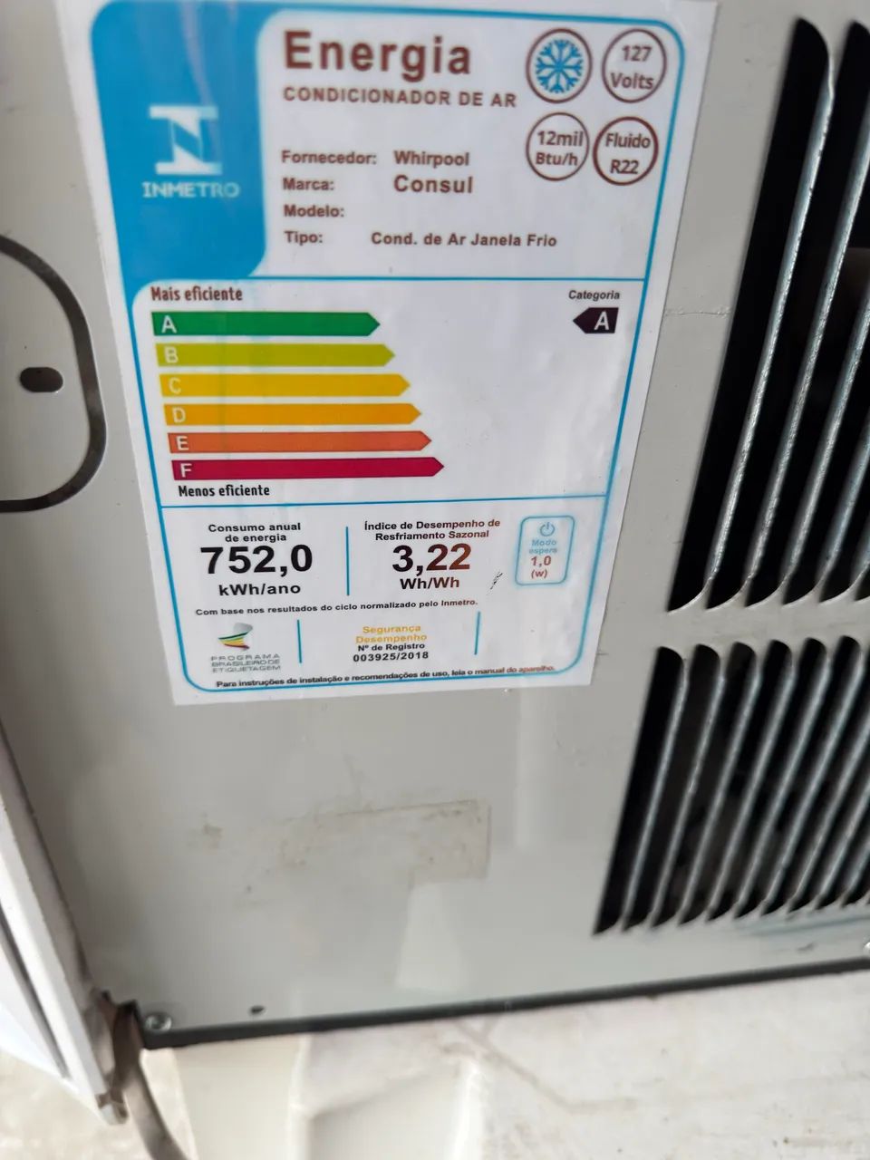 Ar condicionado de 12BTUS de caixa  - Foto 5