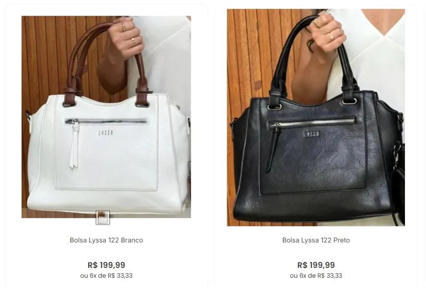 Bolsa Lyssa 122 Bege - Foto 3