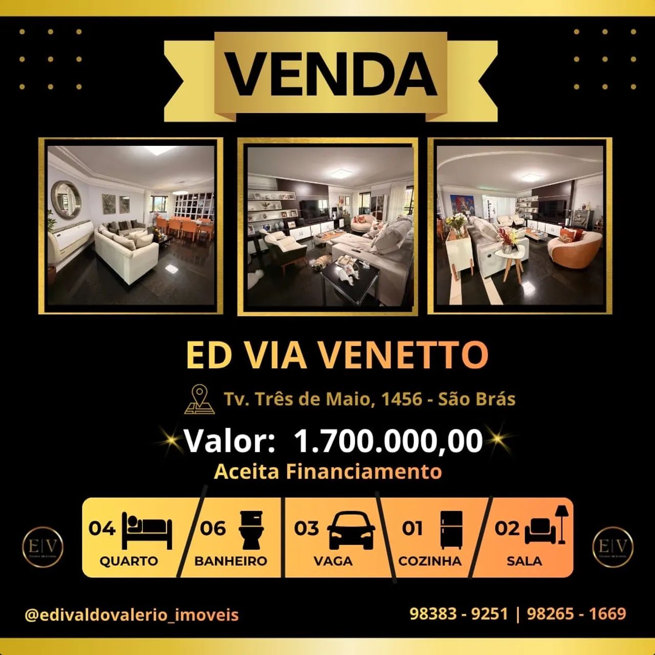 Vendo Apto no Ed Via Veneto