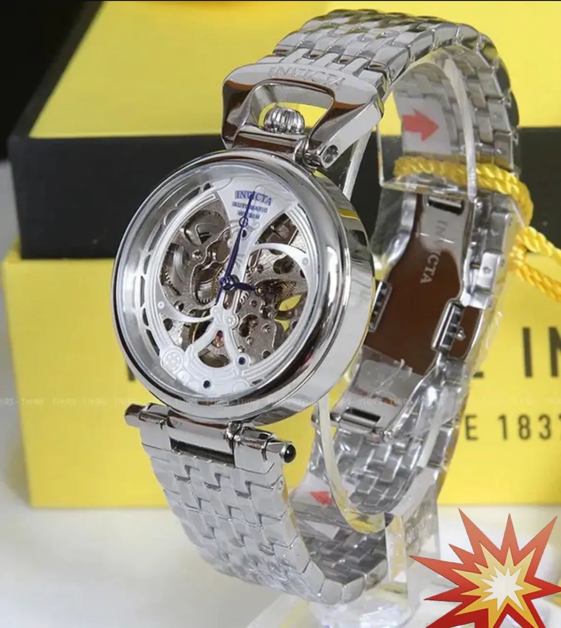 relógio invicta objet d art feminino automático