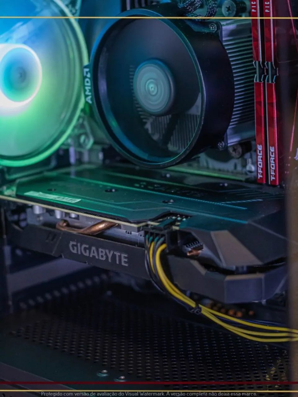 Computador Gamer Ryzen 5 5500, 16gb, 512gb NVMe, GTX 1660 Super, Fonte 500W, Gab. TGT - Foto 5