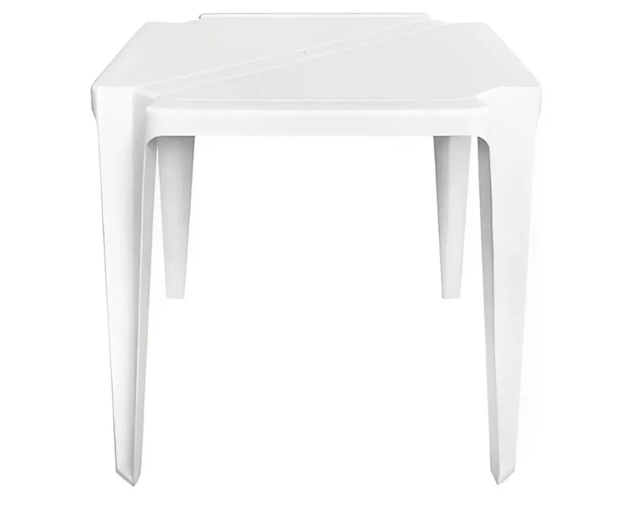 Mesa Quadrada de Plástico Branca | Resistente | Usada em Ótimo Estado<br> - Foto 2