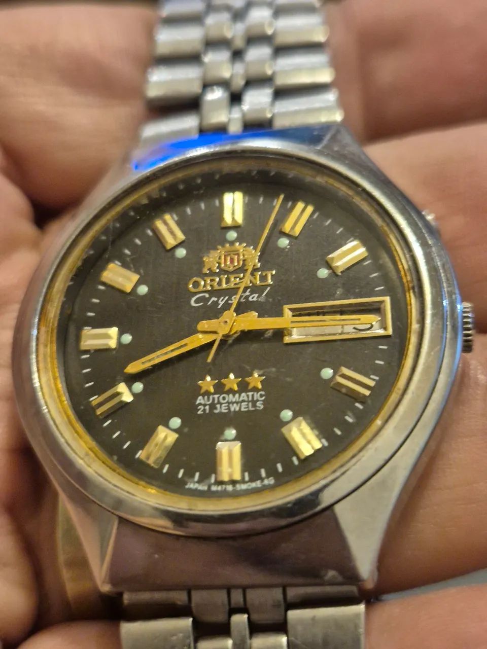 Relógio ORIENT CRYSTAL 3 ESTRELAS  PRETO   -   ÓTIMO ESTADO - Foto 4