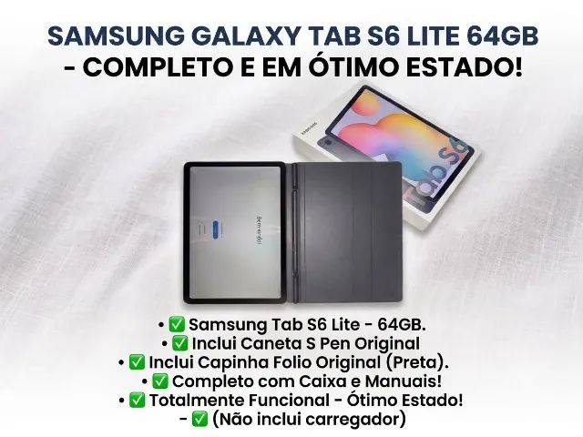 Tablet Samsung  S6 Lite- muito conservado - Foto 2