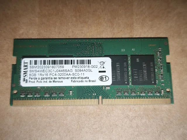 Memoria DDR4 8GB 3200 (CADA) - Memória RAM - da Luz, Nova Iguaçu