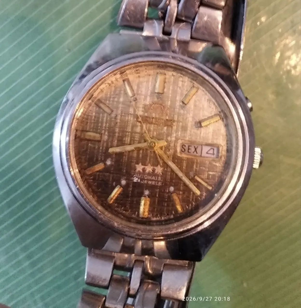 orient automatico marrom degrade - Foto 2