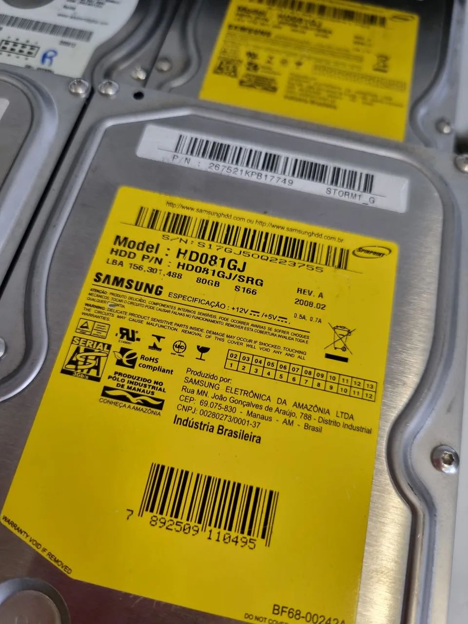HD Sata para PC 80Gb Diversos Modelos  - Foto 3