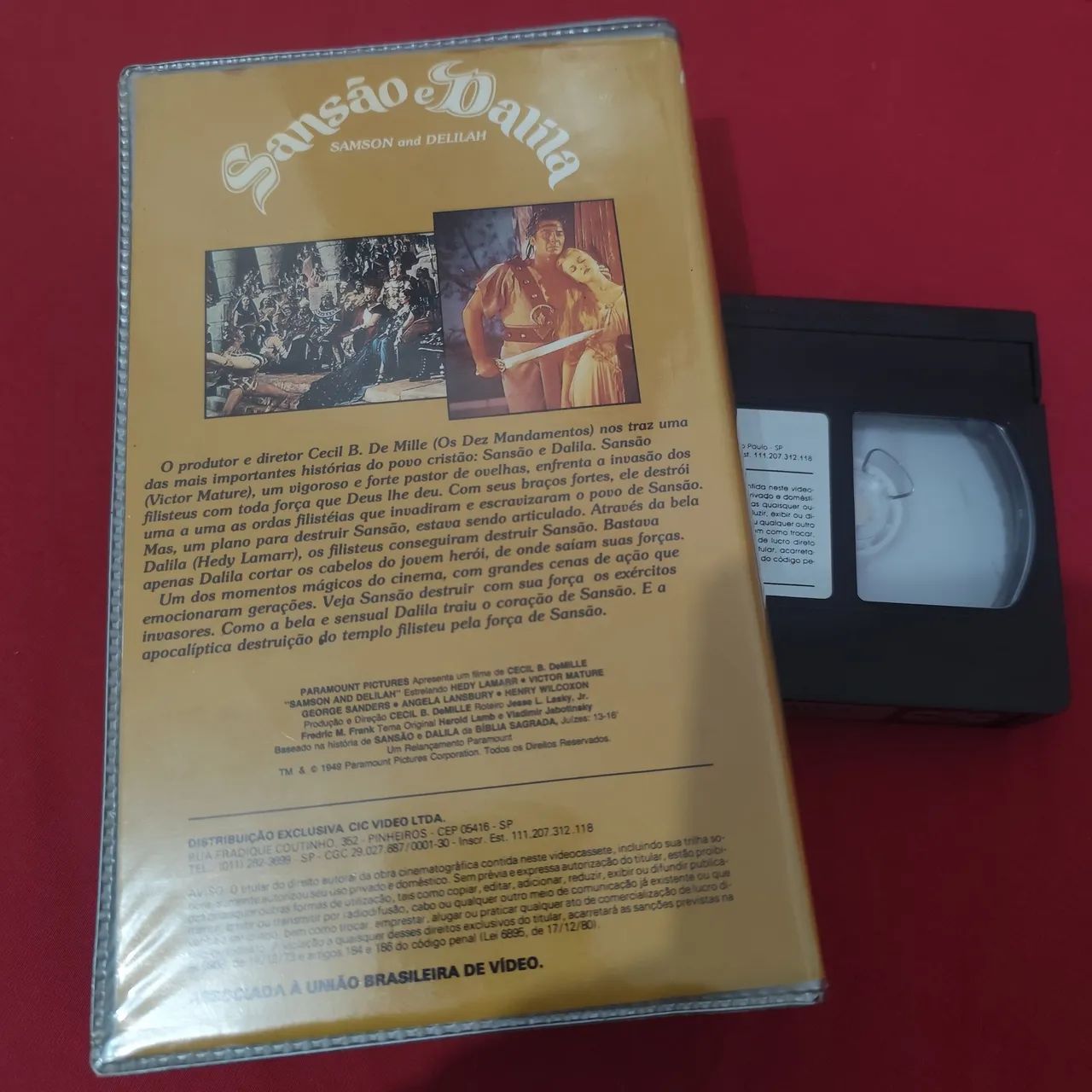 VHS Sansão e Dalila (Legendado) - Cecil B DeMille - Foto 2