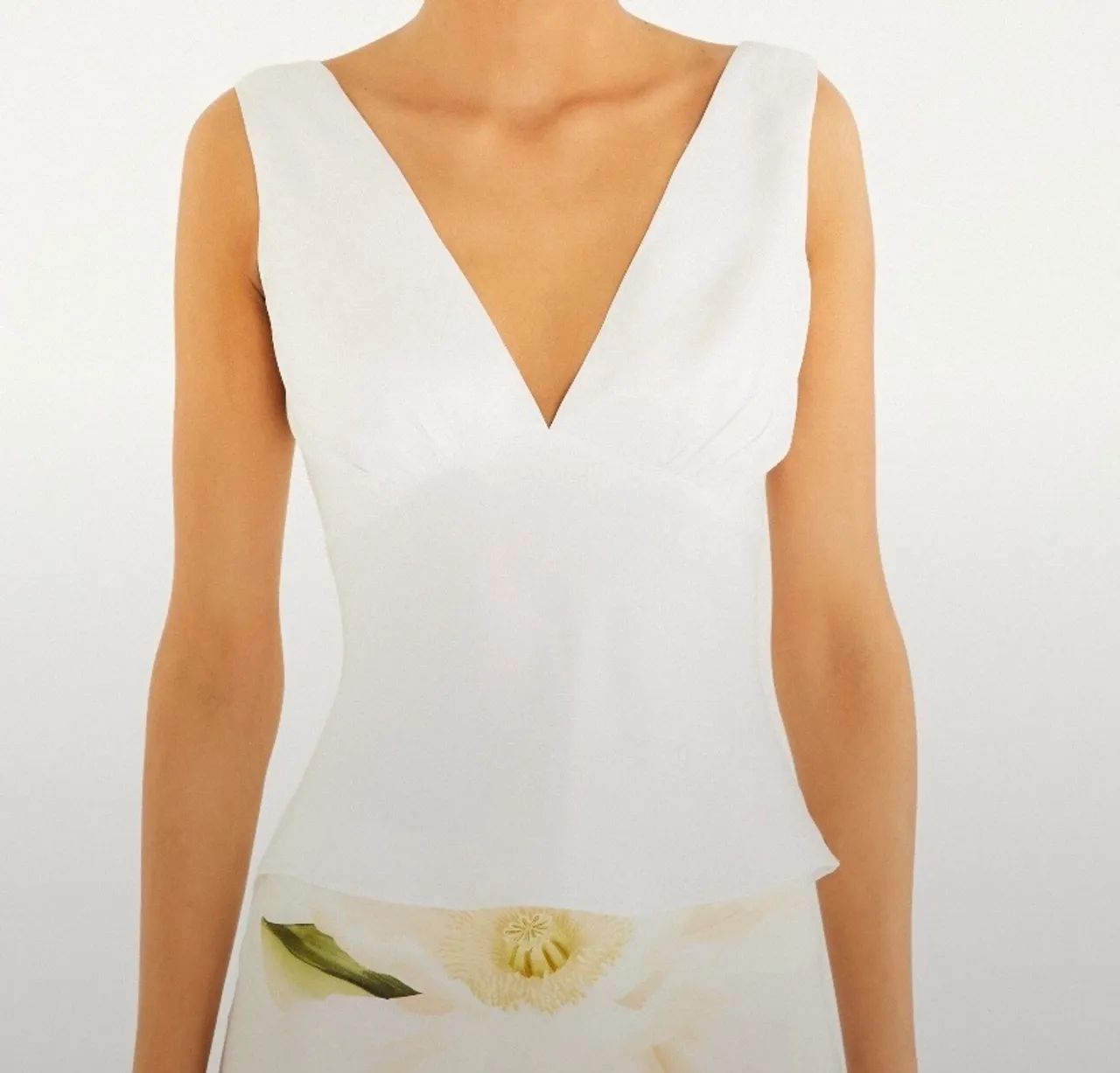 Blusa Farm decote V P