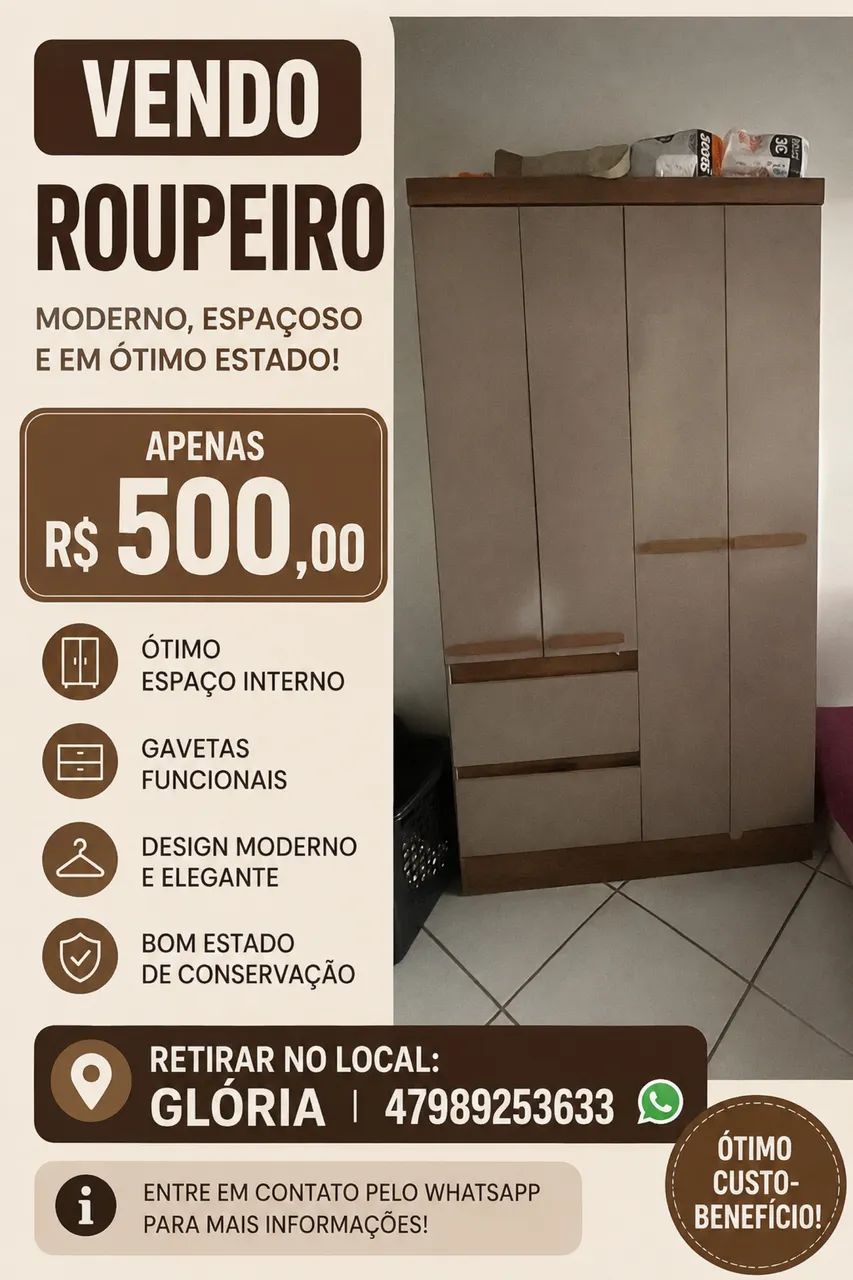 Guarda roupa solteiro 