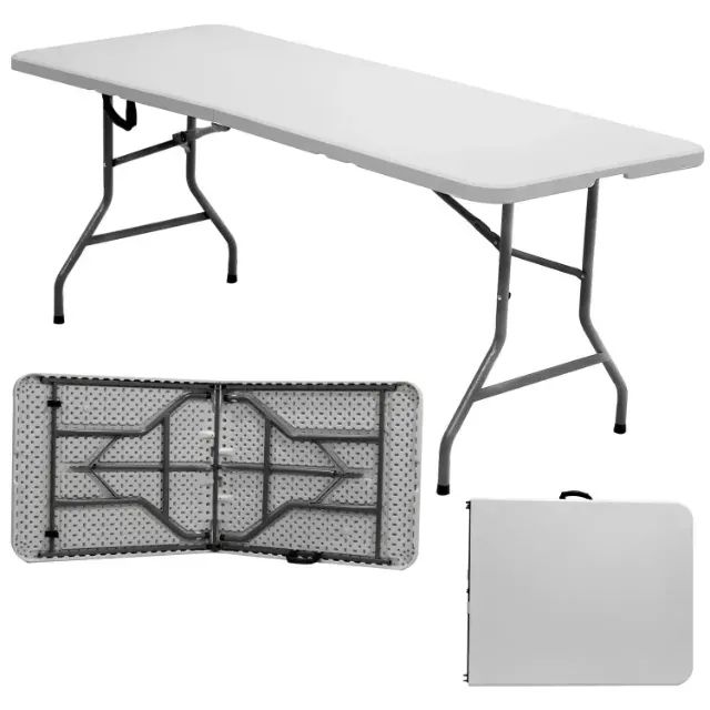 Mesa Dobrável Portátil Vira Maleta 1.80m Camping Praia - E031594